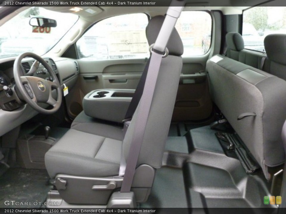 Dark Titanium Interior Photo for the 2012 Chevrolet Silverado 1500 Work Truck Extended Cab 4x4 #62443474