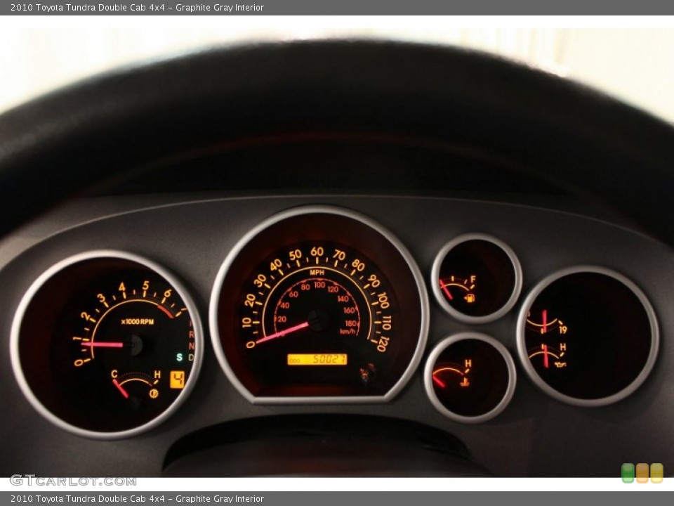 Graphite Gray Interior Gauges for the 2010 Toyota Tundra Double Cab 4x4 #62443764