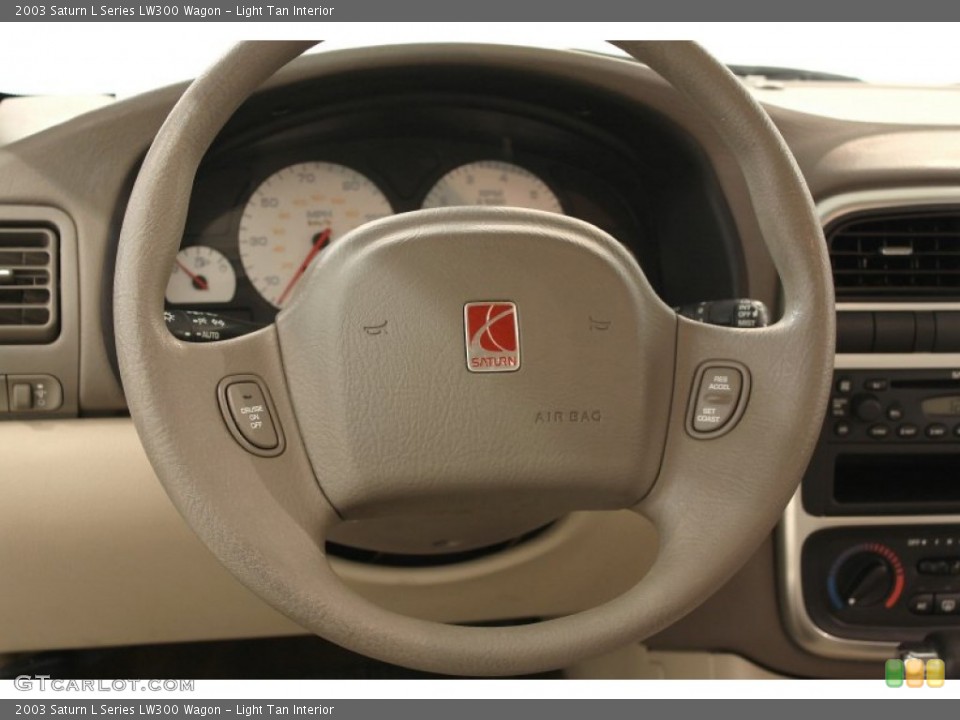 Light Tan Interior Steering Wheel for the 2003 Saturn L Series LW300 Wagon #62443969