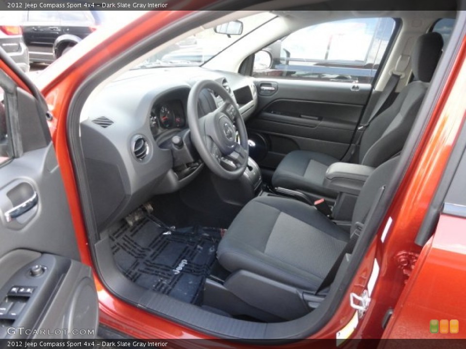 Dark Slate Gray Interior Photo for the 2012 Jeep Compass Sport 4x4 #62445743