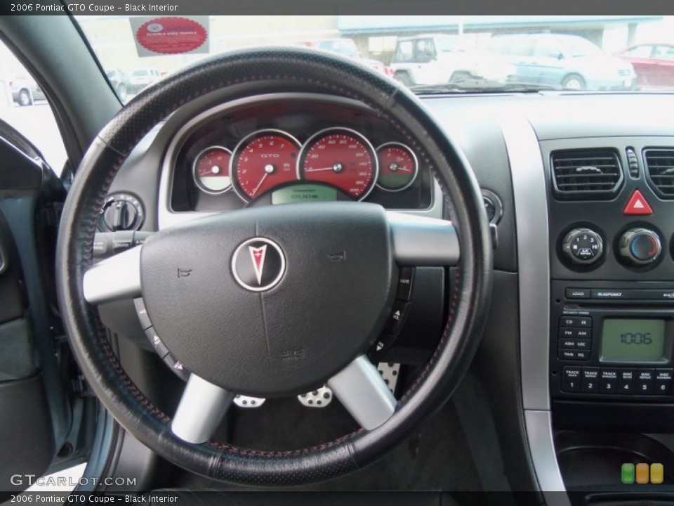 Black Interior Steering Wheel for the 2006 Pontiac GTO Coupe #62448080