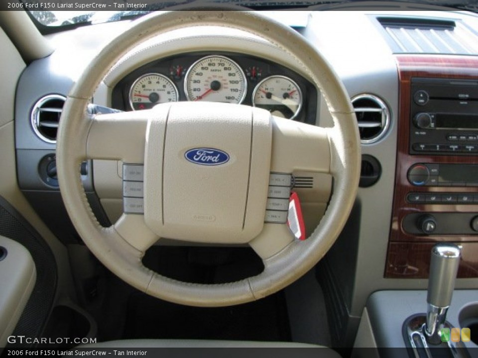 Tan Interior Steering Wheel for the 2006 Ford F150 Lariat SuperCrew #62448921