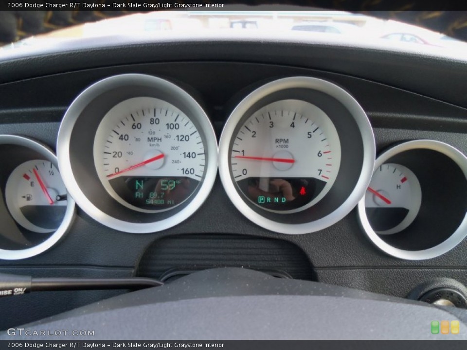 Dark Slate Gray/Light Graystone Interior Gauges for the 2006 Dodge Charger R/T Daytona #62449363