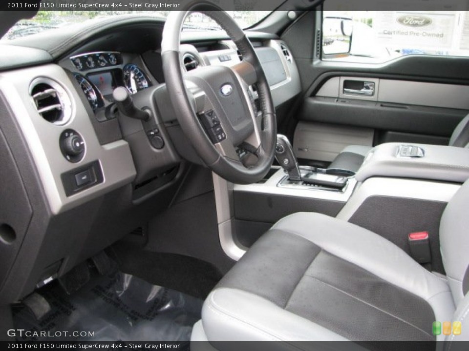 Steel Gray Interior Photo for the 2011 Ford F150 Limited SuperCrew 4x4 #62449367