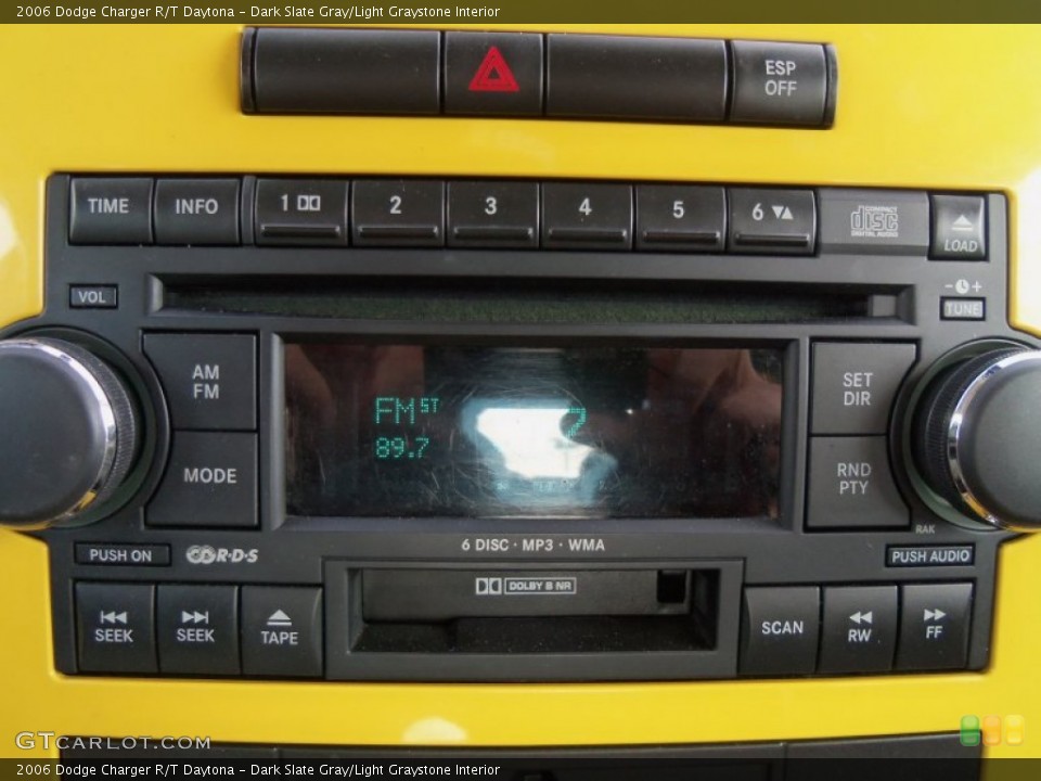Dark Slate Gray/Light Graystone Interior Audio System for the 2006 Dodge Charger R/T Daytona #62449381