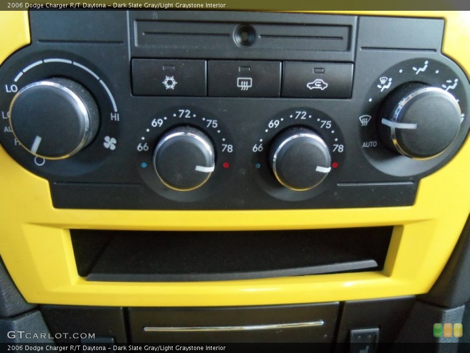 Dark Slate Gray/Light Graystone Interior Controls for the 2006 Dodge Charger R/T Daytona #62449390