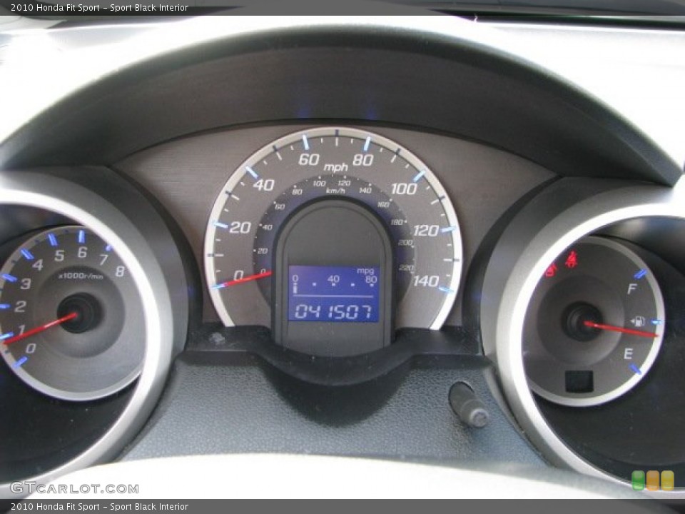 Sport Black Interior Gauges for the 2010 Honda Fit Sport #62449744