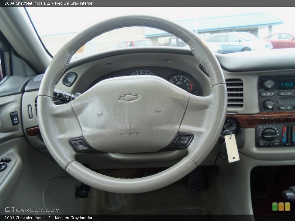 Medium Gray Interior Steering Wheel for the 2004 Chevrolet Impala LS #62449936