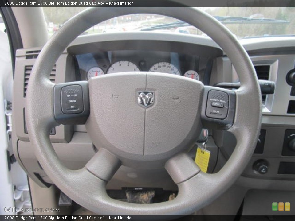 Khaki Interior Steering Wheel for the 2008 Dodge Ram 1500 Big Horn Edition Quad Cab 4x4 #62450185