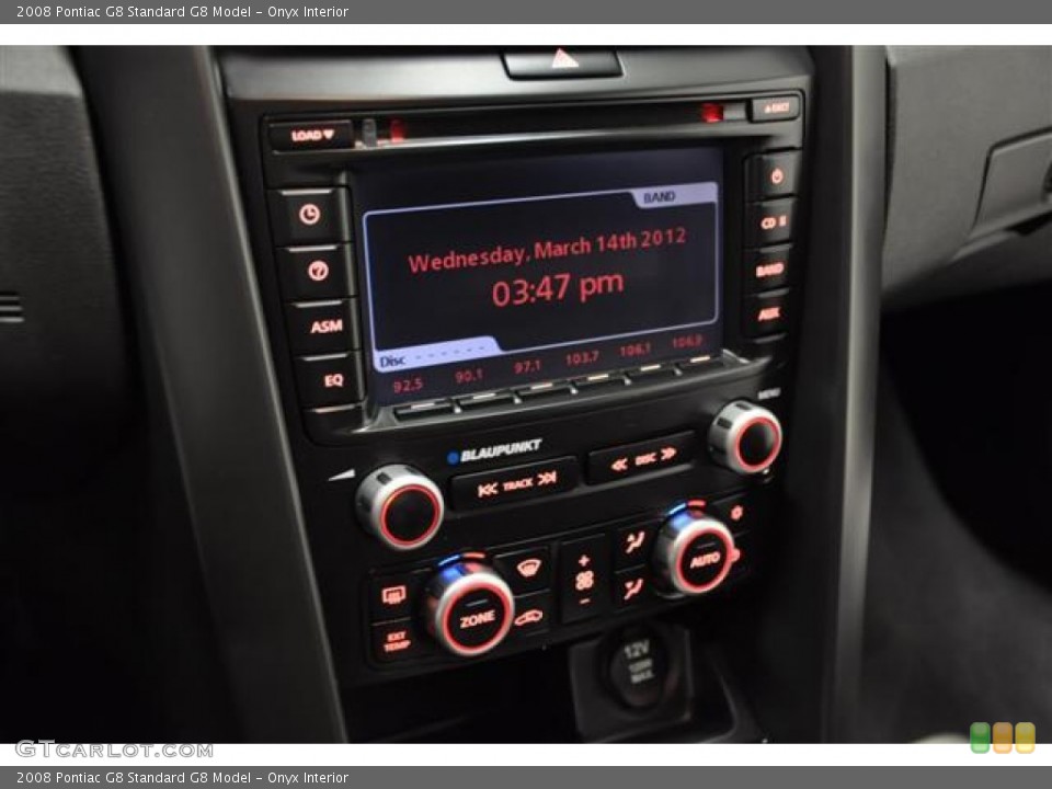 Onyx Interior Controls for the 2008 Pontiac G8  #62450683