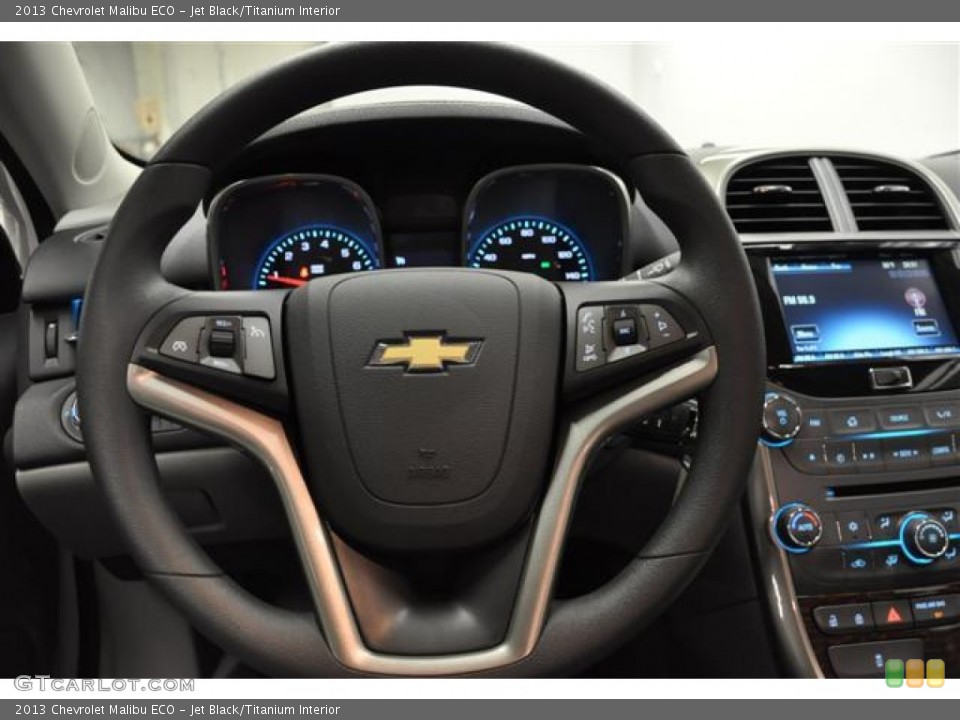 Jet Black/Titanium Interior Steering Wheel for the 2013 Chevrolet Malibu ECO #62452000