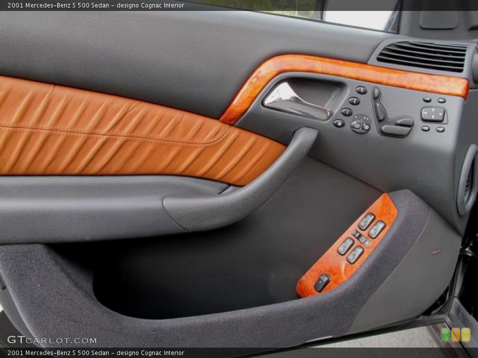designo Cognac Interior Door Panel for the 2001 Mercedes-Benz S 500 Sedan #62452467