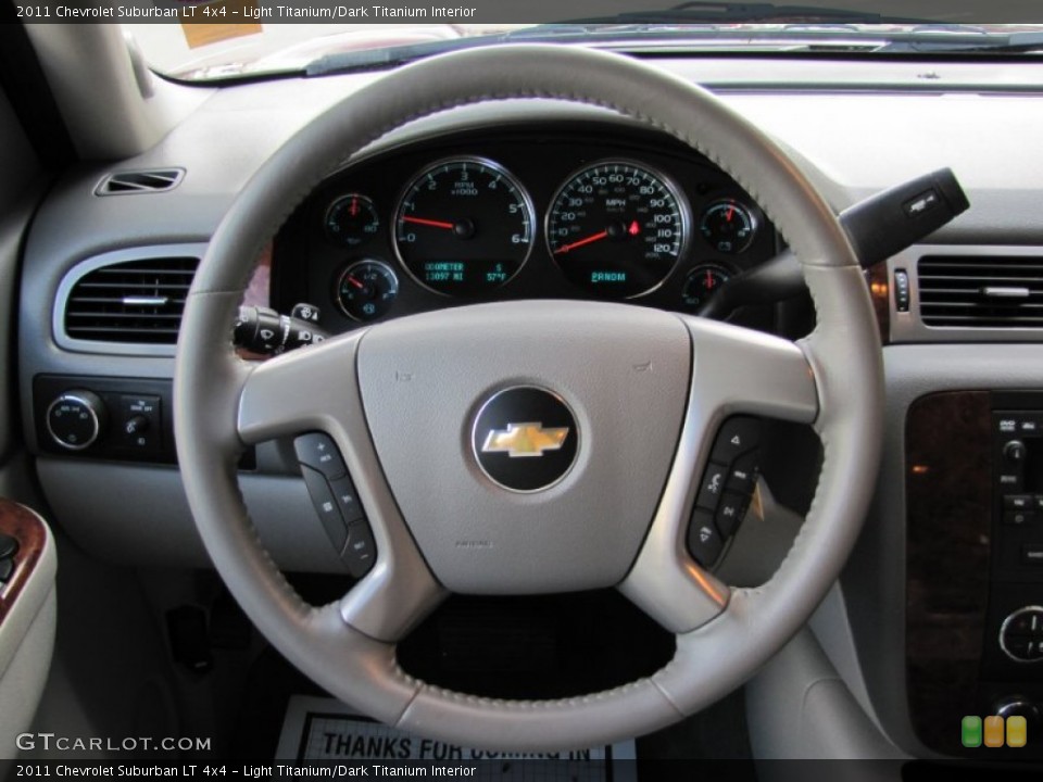 Light Titanium/Dark Titanium Interior Steering Wheel for the 2011 Chevrolet Suburban LT 4x4 #62452506