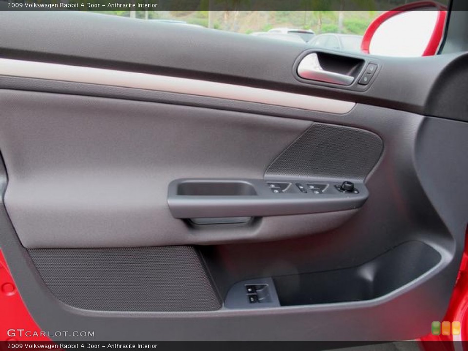 Anthracite Interior Door Panel for the 2009 Volkswagen Rabbit 4 Door #62453233