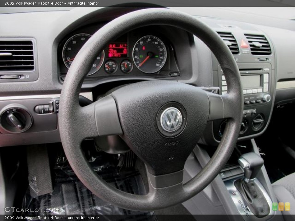 Anthracite Interior Steering Wheel for the 2009 Volkswagen Rabbit 4 Door #62453242