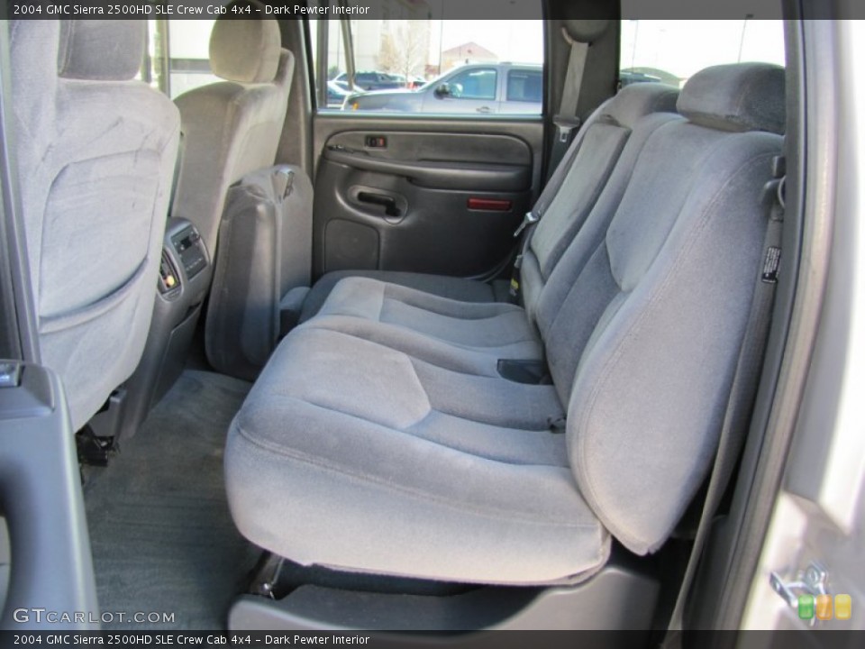 Dark Pewter Interior Rear Seat for the 2004 GMC Sierra 2500HD SLE Crew Cab 4x4 #62453372