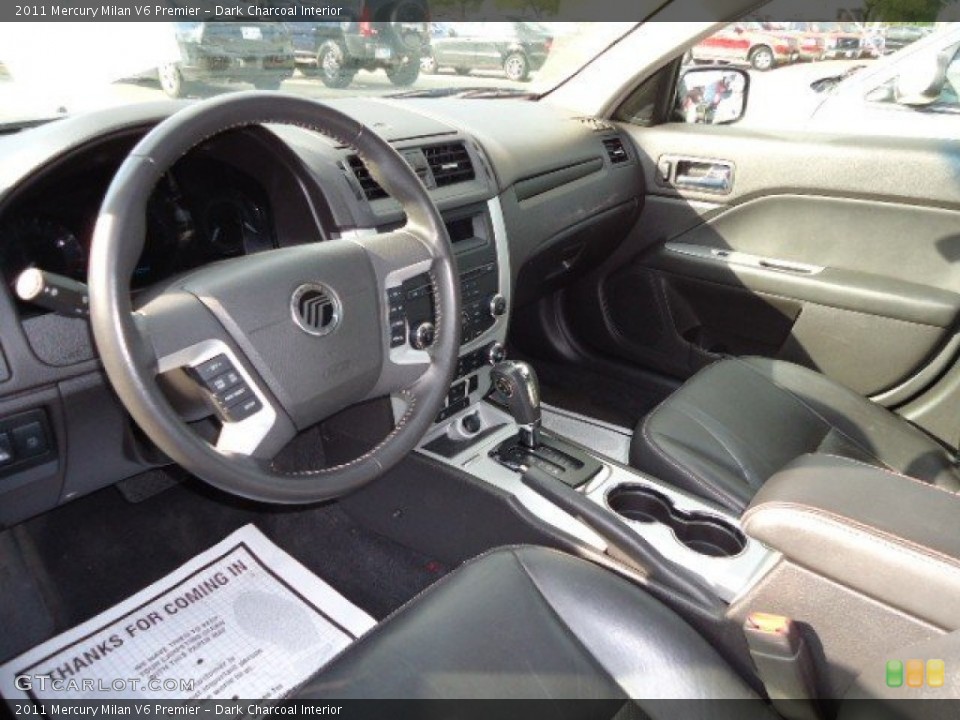 Dark Charcoal Interior Photo for the 2011 Mercury Milan V6 Premier #62453530