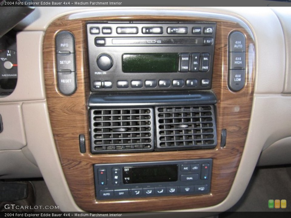 Medium Parchment Interior Controls for the 2004 Ford Explorer Eddie Bauer 4x4 #62454567