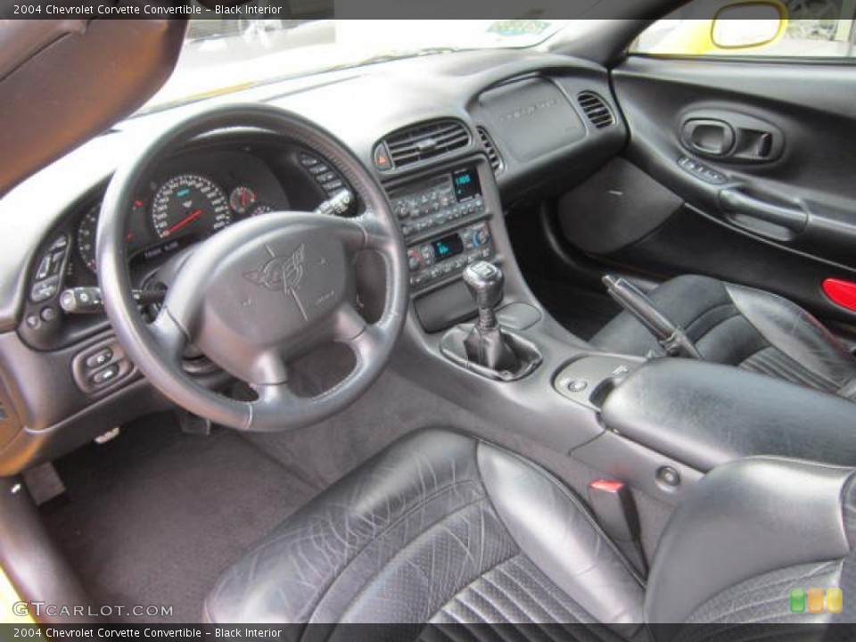 Black Interior Prime Interior for the 2004 Chevrolet Corvette Convertible #62454859