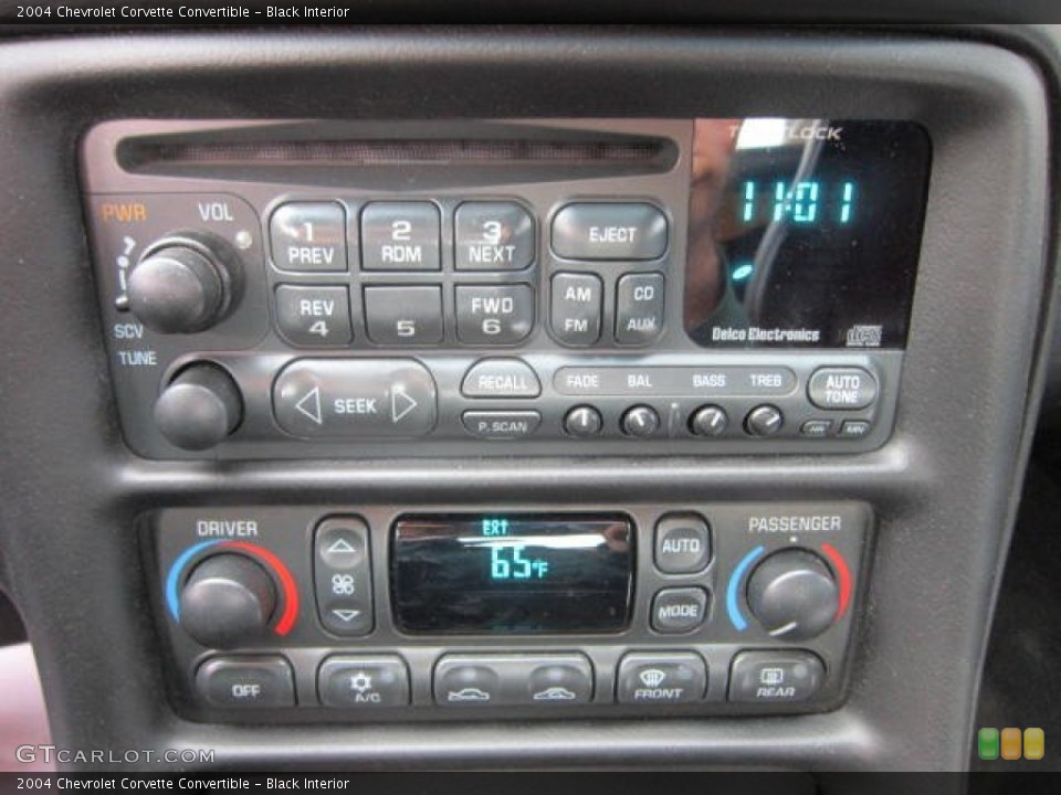 Black Interior Controls for the 2004 Chevrolet Corvette Convertible #62454952