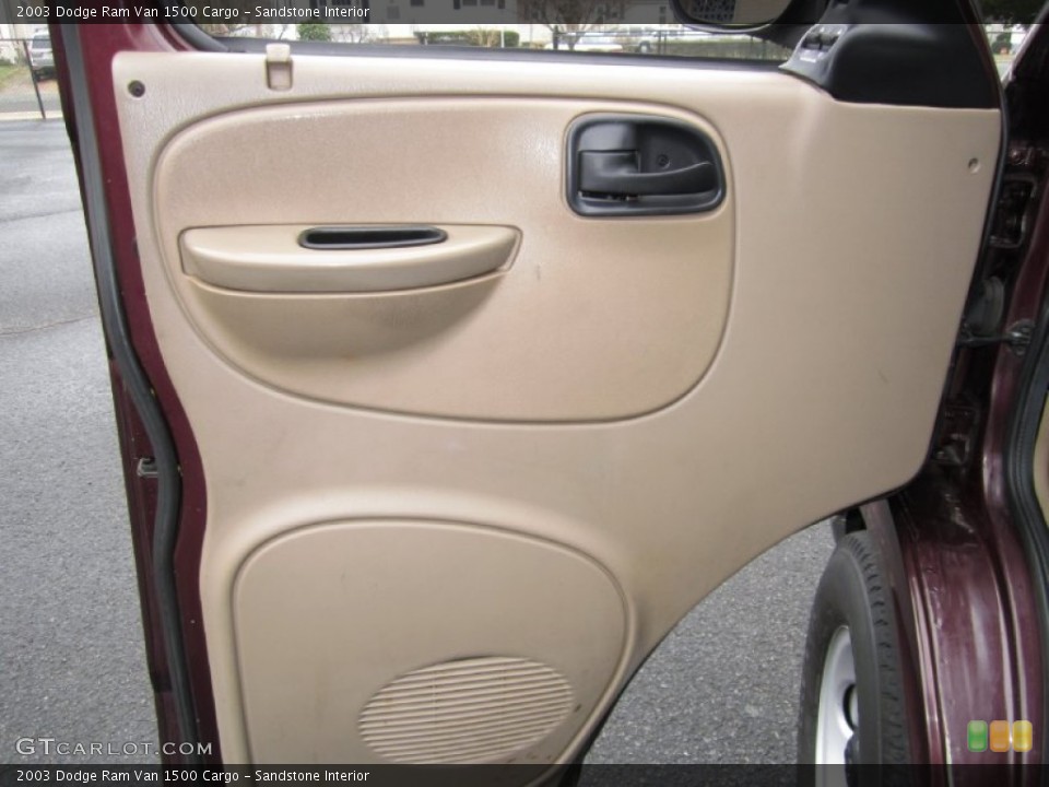 Sandstone Interior Door Panel for the 2003 Dodge Ram Van 1500 Cargo #62454966