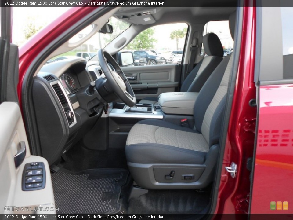 Dark Slate Gray/Medium Graystone Interior Photo for the 2012 Dodge Ram 1500 Lone Star Crew Cab #62456383