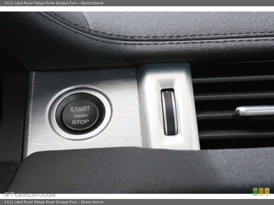 Ebony Interior Controls for the 2012 Land Rover Range Rover Evoque Pure #62460598