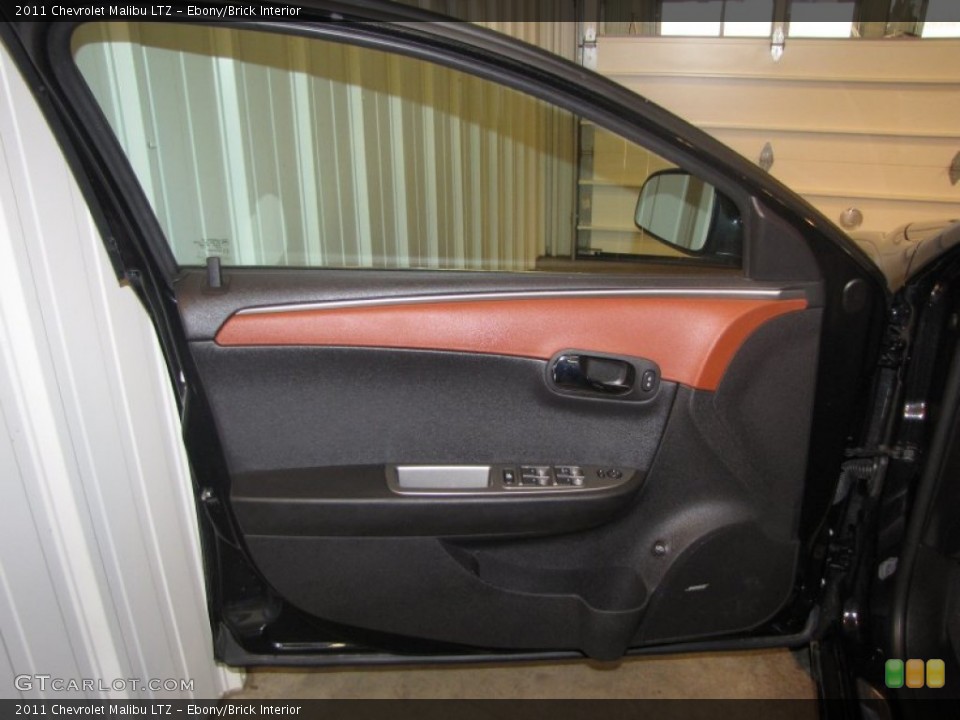 Ebony/Brick Interior Door Panel for the 2011 Chevrolet Malibu LTZ #62460940