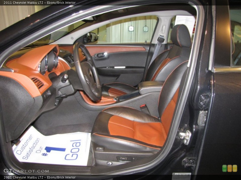 Ebony/Brick Interior Photo for the 2011 Chevrolet Malibu LTZ #62460964