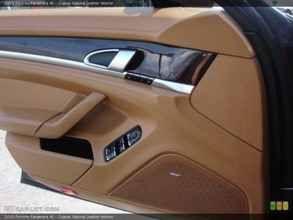 Cognac Natural Leather Interior Door Panel for the 2010 Porsche Panamera 4S #62461540