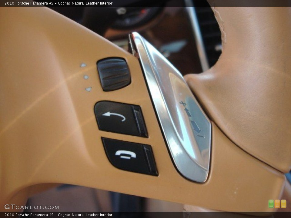 Cognac Natural Leather Interior Steering Wheel for the 2010 Porsche Panamera 4S #62461588