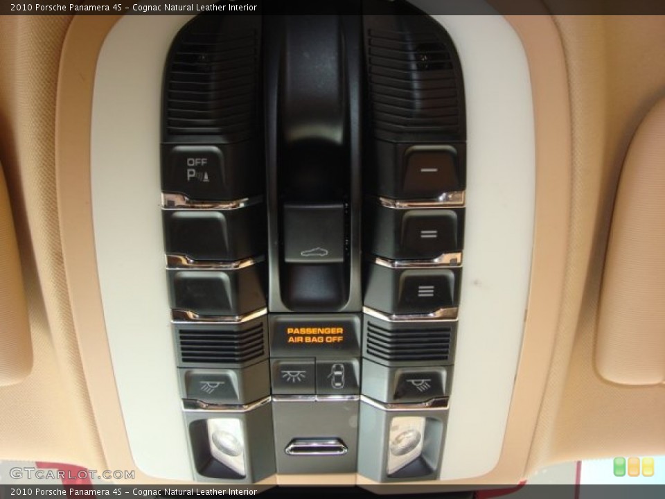 Cognac Natural Leather Interior Controls for the 2010 Porsche Panamera 4S #62461702