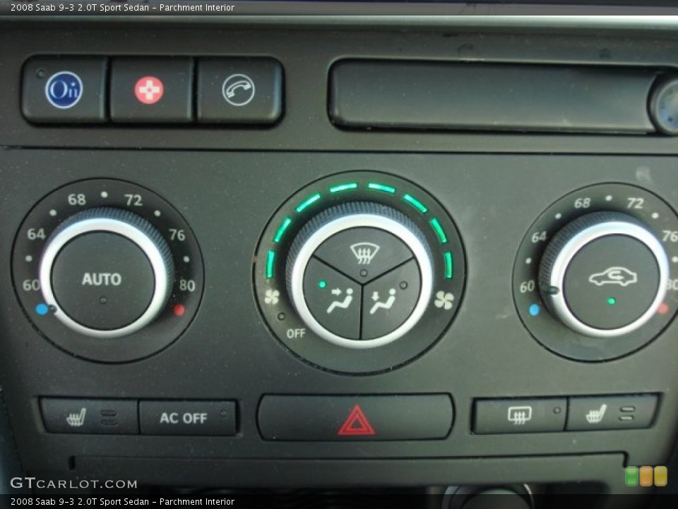 Parchment Interior Controls for the 2008 Saab 9-3 2.0T Sport Sedan #62462141
