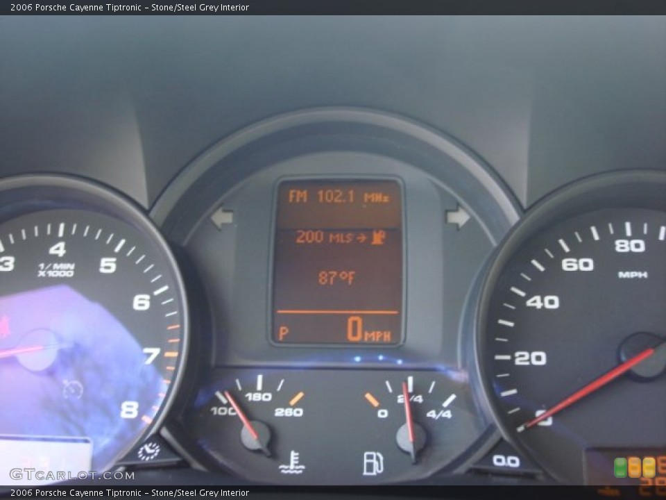 Stone/Steel Grey Interior Gauges for the 2006 Porsche Cayenne Tiptronic #62465075