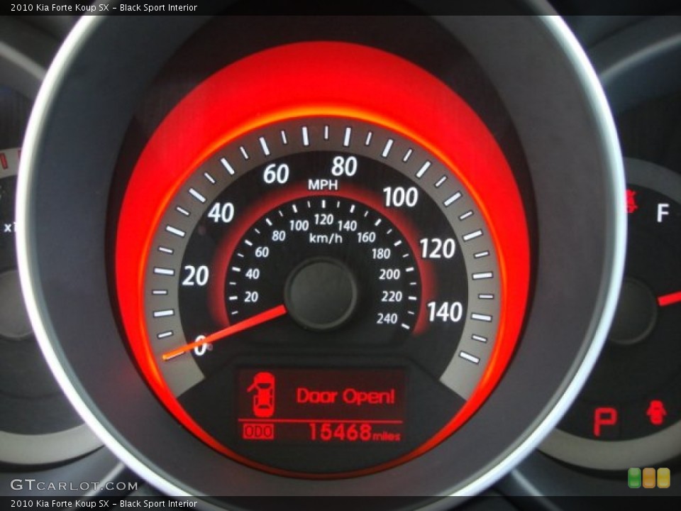 Black Sport Interior Gauges for the 2010 Kia Forte Koup SX #62466463