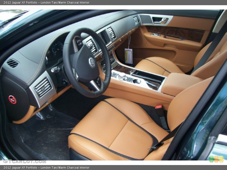 London Tan/Warm Charcoal Interior Prime Interior for the 2012 Jaguar XF Portfolio #62466811