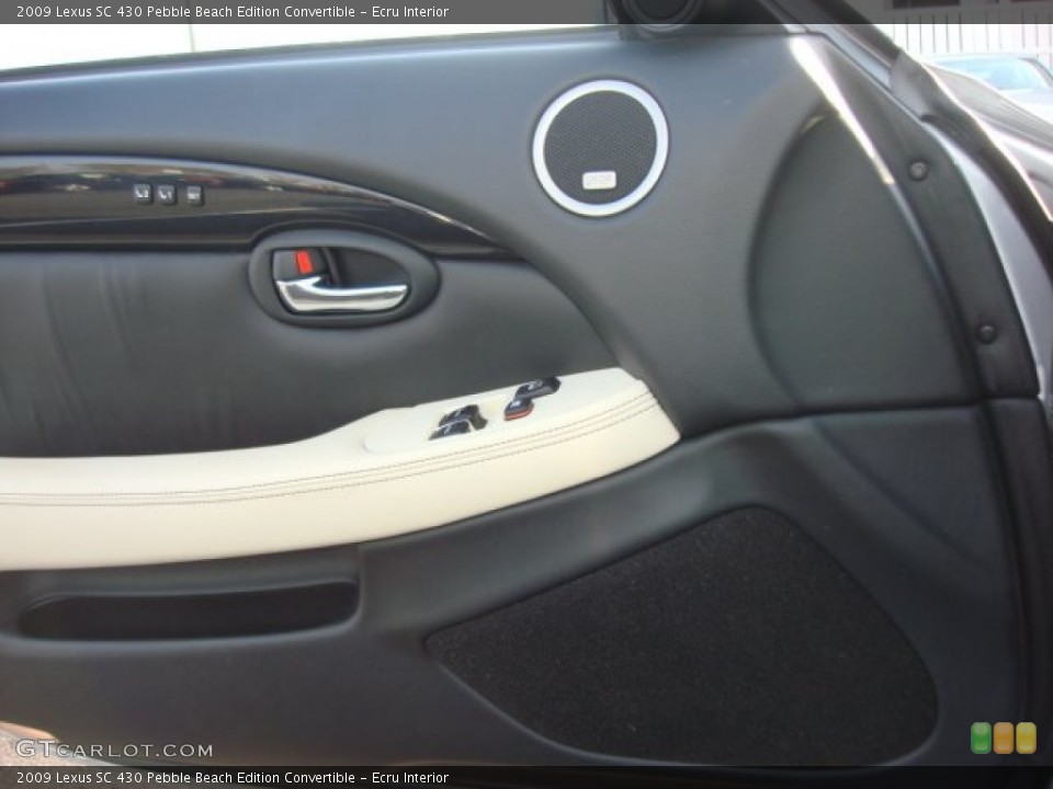 Ecru Interior Door Panel for the 2009 Lexus SC 430 Pebble Beach Edition Convertible #62467465