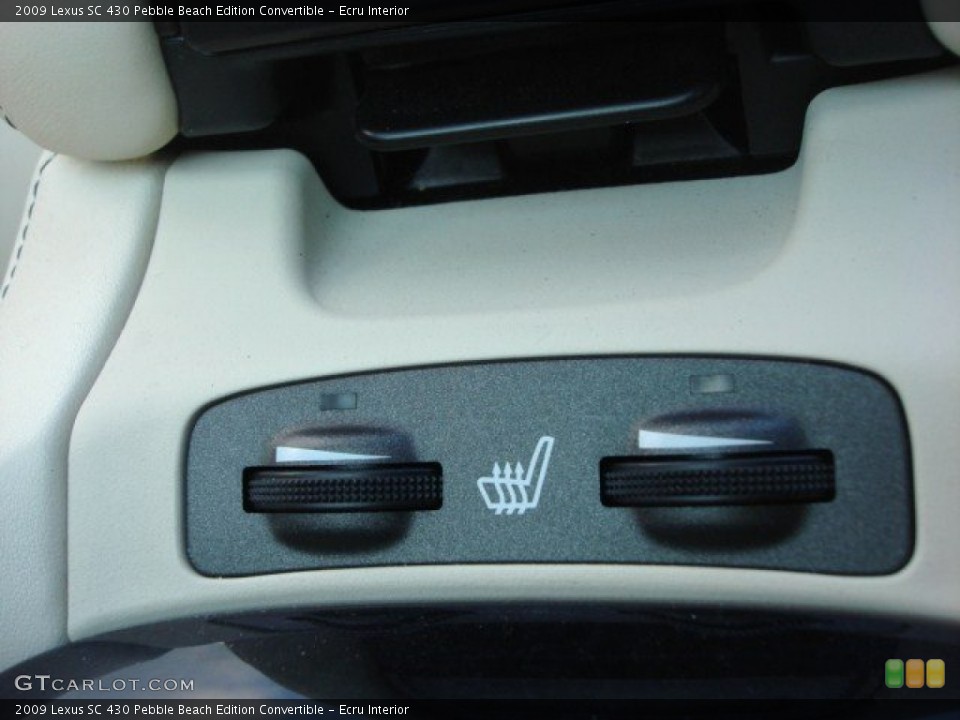 Ecru Interior Controls for the 2009 Lexus SC 430 Pebble Beach Edition Convertible #62467555