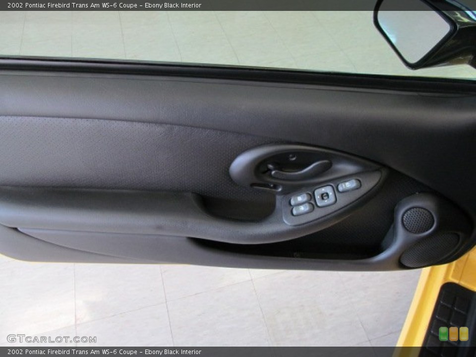 Ebony Black Interior Door Panel for the 2002 Pontiac Firebird Trans Am WS-6 Coupe #62469606
