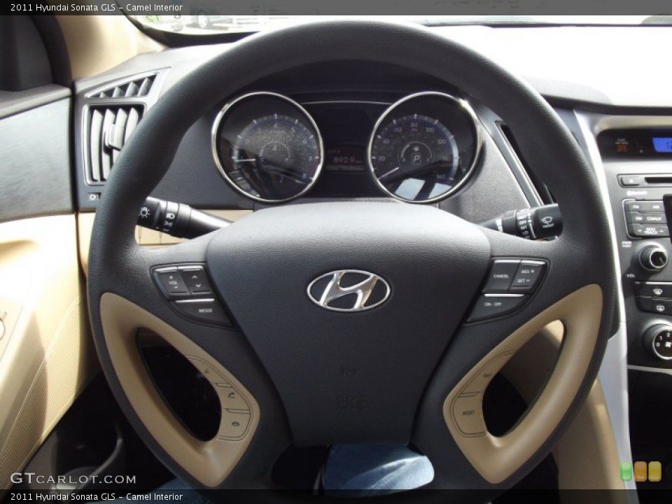 Camel Interior Steering Wheel for the 2011 Hyundai Sonata GLS #62470501