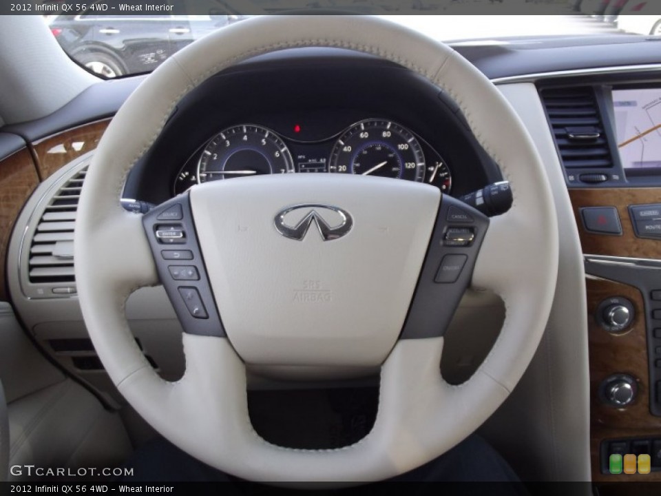 Wheat Interior Steering Wheel for the 2012 Infiniti QX 56 4WD #62470903