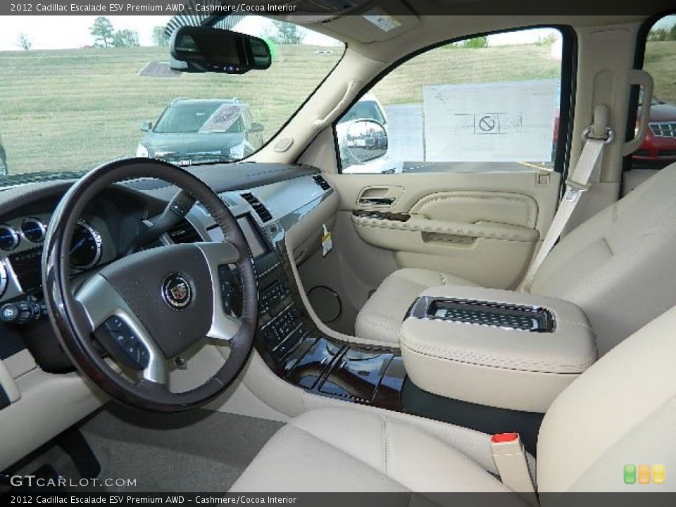 Cashmere/Cocoa Interior Photo for the 2012 Cadillac Escalade ESV Premium AWD #62471026