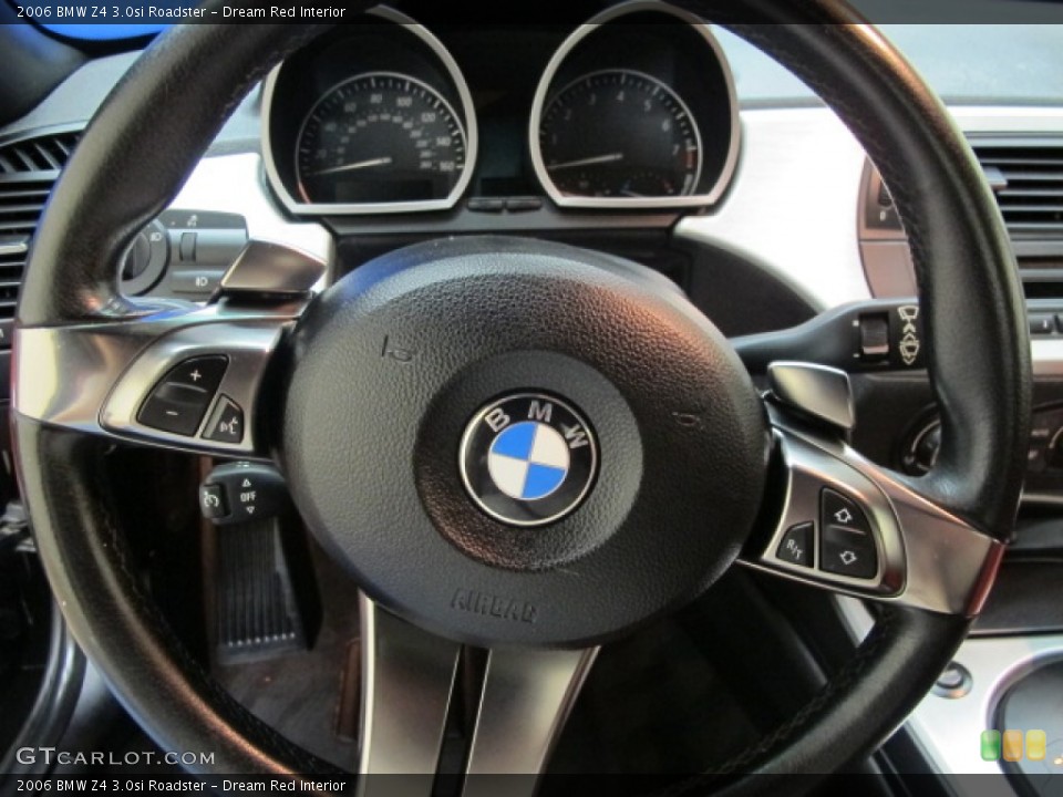 Dream Red Interior Steering Wheel for the 2006 BMW Z4 3.0si Roadster #62471526