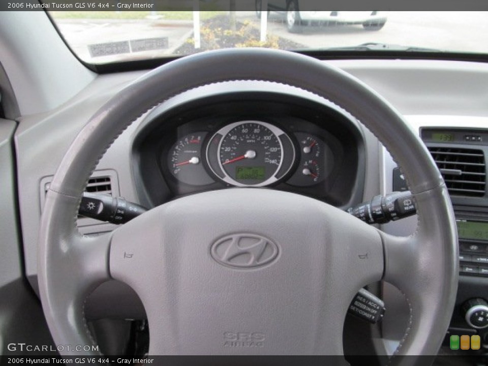 Gray Interior Steering Wheel for the 2006 Hyundai Tucson GLS V6 4x4 #62473978