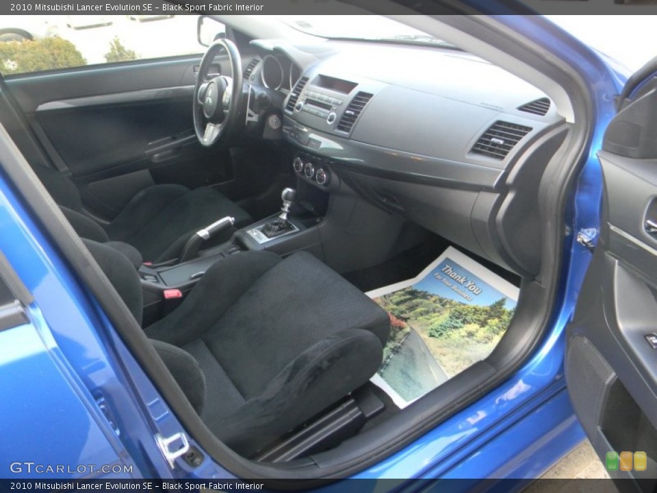 Black Sport Fabric Interior Photo for the 2010 Mitsubishi Lancer Evolution SE #62474782