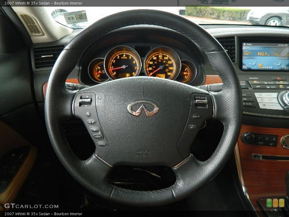 Bourbon Interior Steering Wheel for the 2007 Infiniti M 35x Sedan #62475454