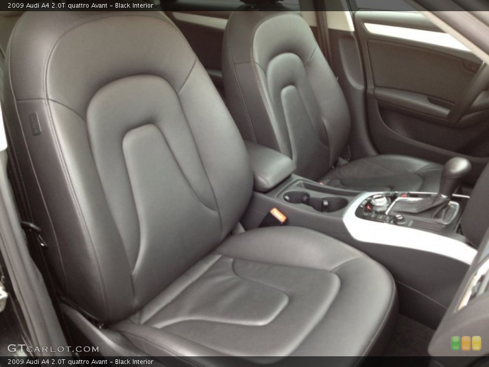 Black Interior Front Seat for the 2009 Audi A4 2.0T quattro Avant #62475685