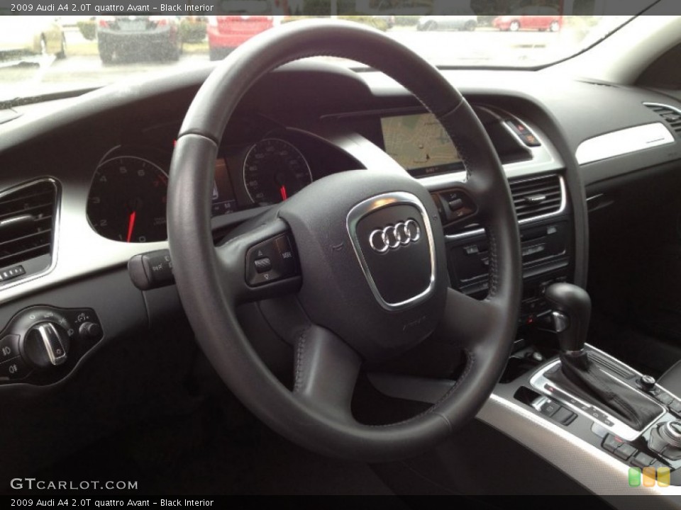 Black Interior Steering Wheel for the 2009 Audi A4 2.0T quattro Avant #62475730