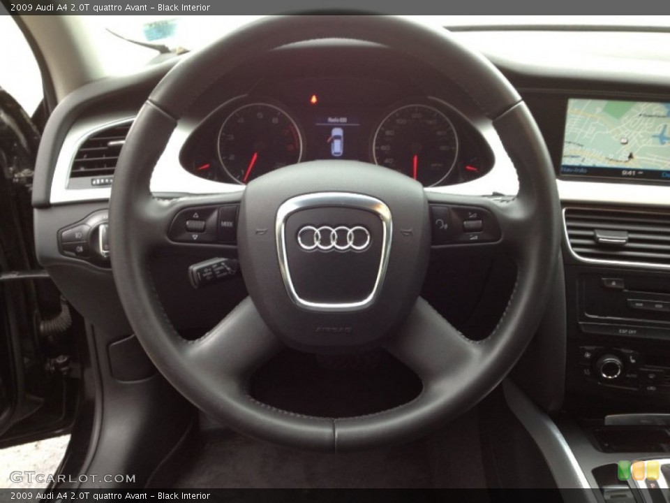 Black Interior Steering Wheel for the 2009 Audi A4 2.0T quattro Avant #62475751