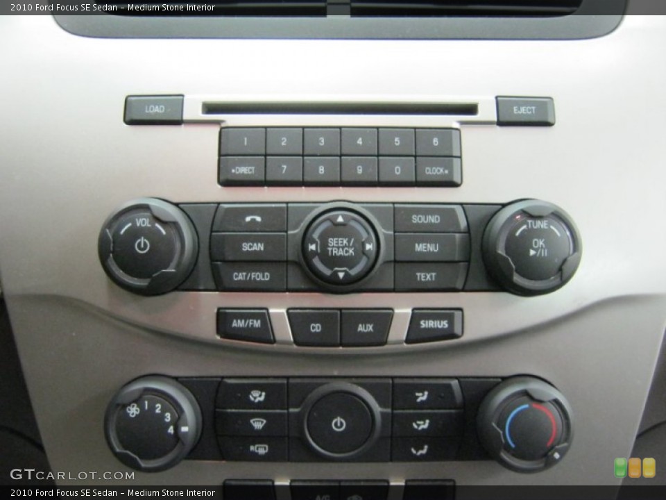 Medium Stone Interior Controls for the 2010 Ford Focus SE Sedan #62478725